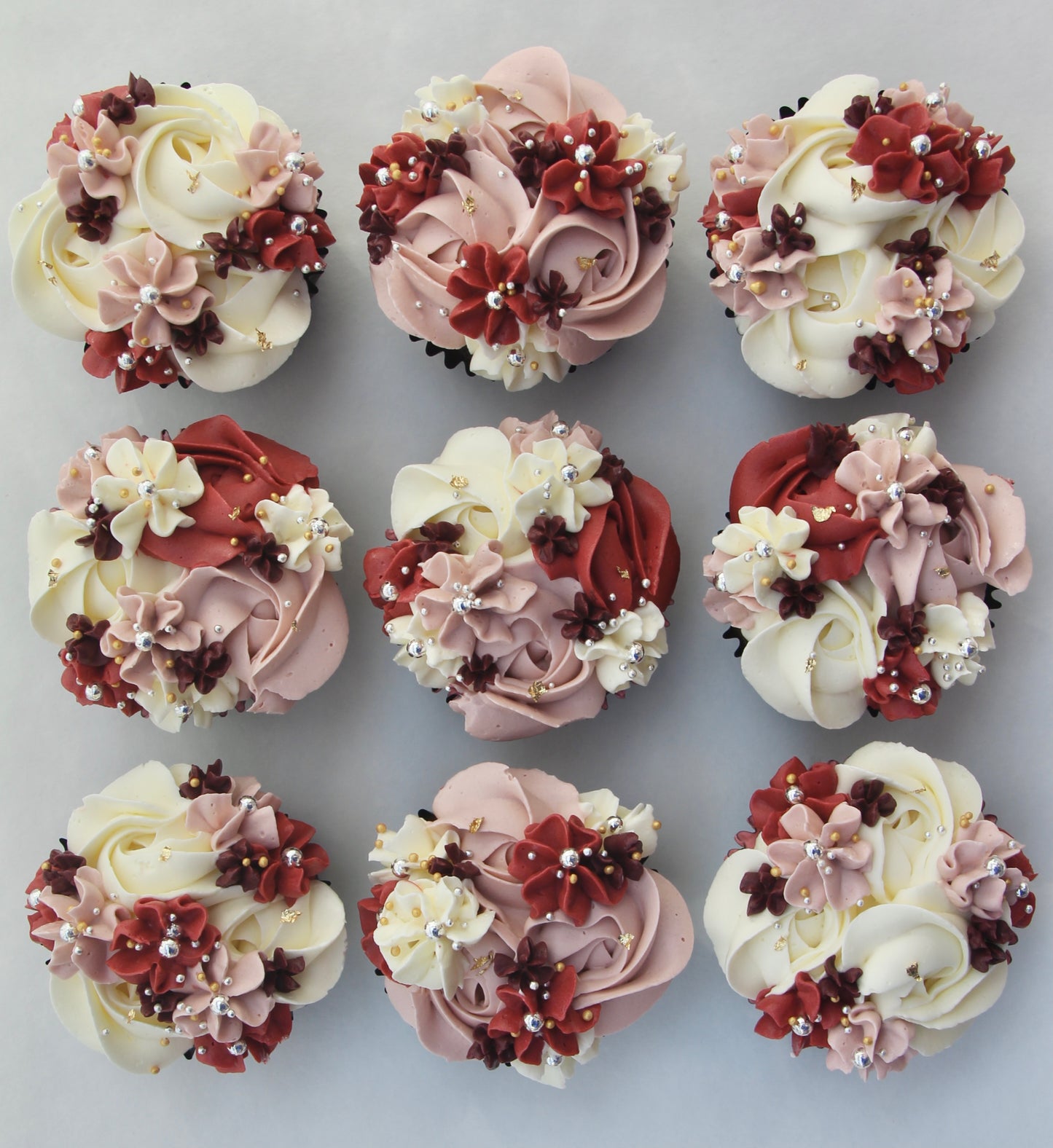 Standard floral cupcakes