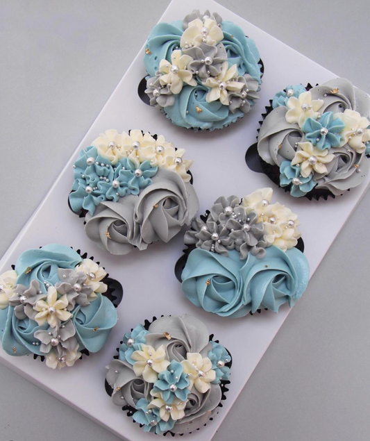 Standard floral cupcakes