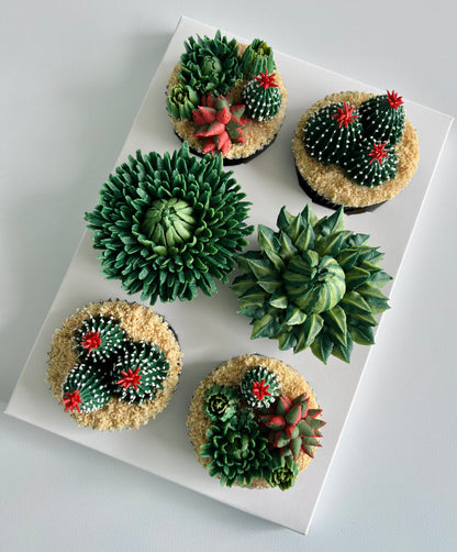 Deluxe floral cupcakes