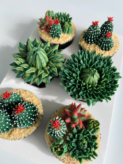 Deluxe floral cupcakes